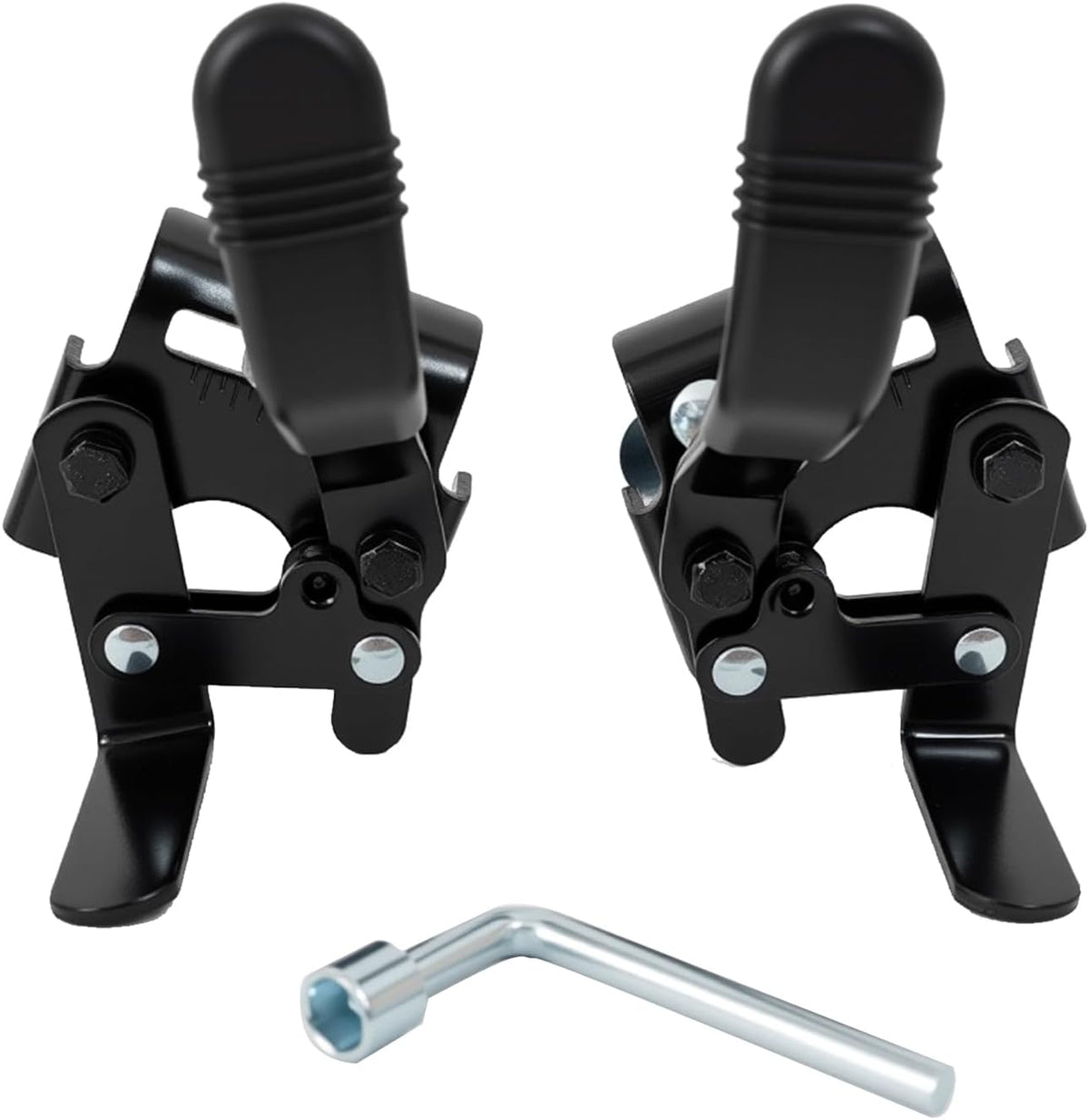 Wheelchair brakes, Universal Brake, Replacement Parts, One-Handed Operation, Suitable For Most Manual Wheelchairs (1 Pair, Black)