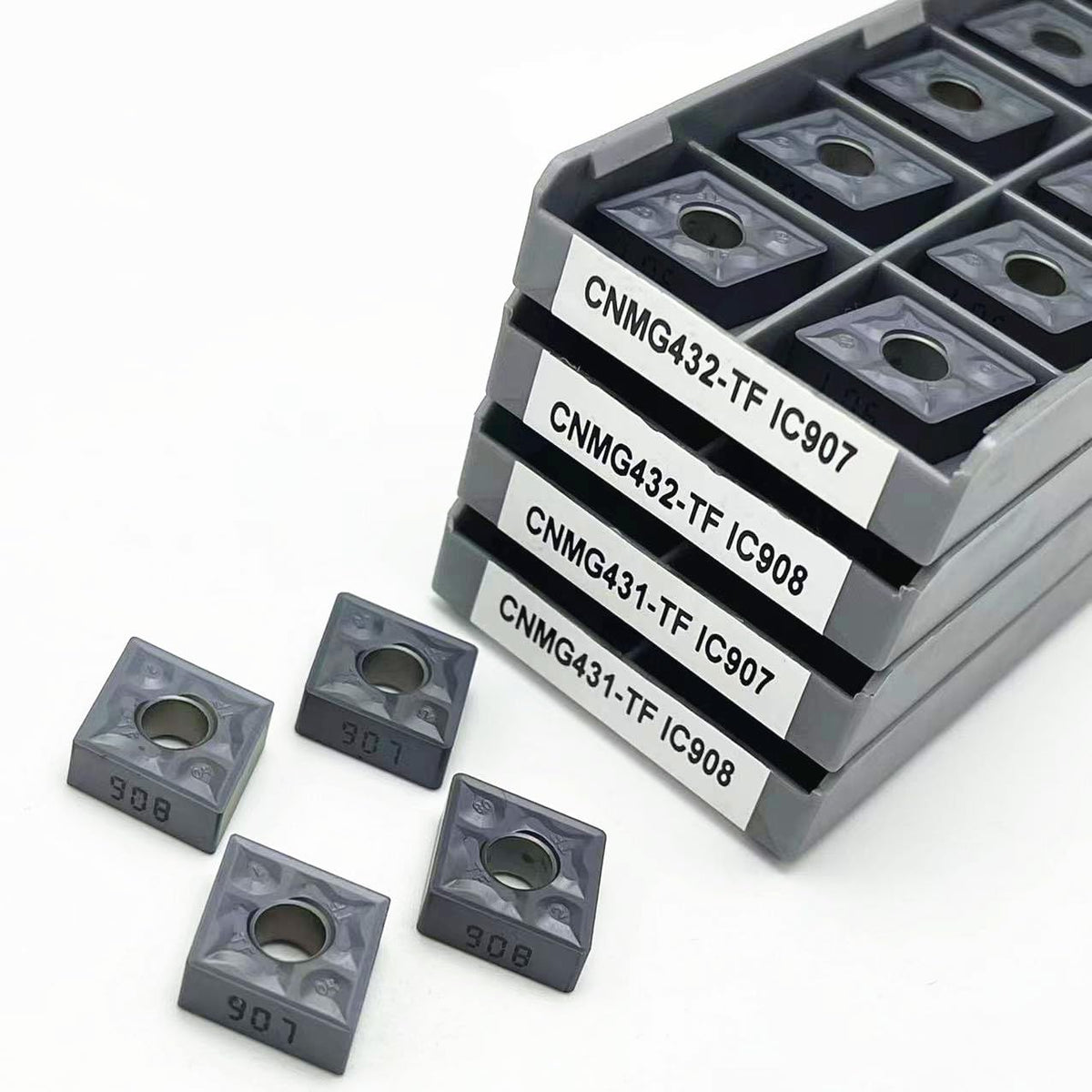CNMG120404 TF IC907 CNMG432 TF Carbide Insert Milling Turning Tool External Turning Tools CNMG 120408 Milling Turningtool CNC(CNMG120404 TF IC907)
