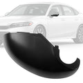 Black Lower Mirror Cover Replacement for 2022-2025 Honda Civic 11th W/O Turn Signals, Side Mirror Bottom Cover Caps (Left Driver Side)