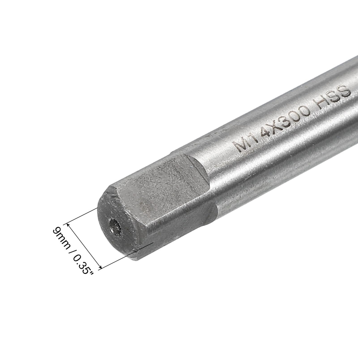 uxcell Metric Thread Tap M14 x 2 H2 300mm Extra Long Straight Flute