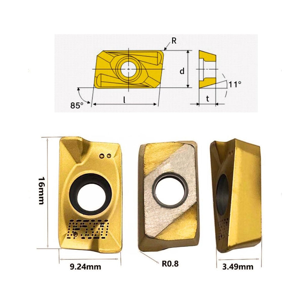 GBJ APMT160408PDER Milling Inserts Hard Steel Precision Milling Cutting