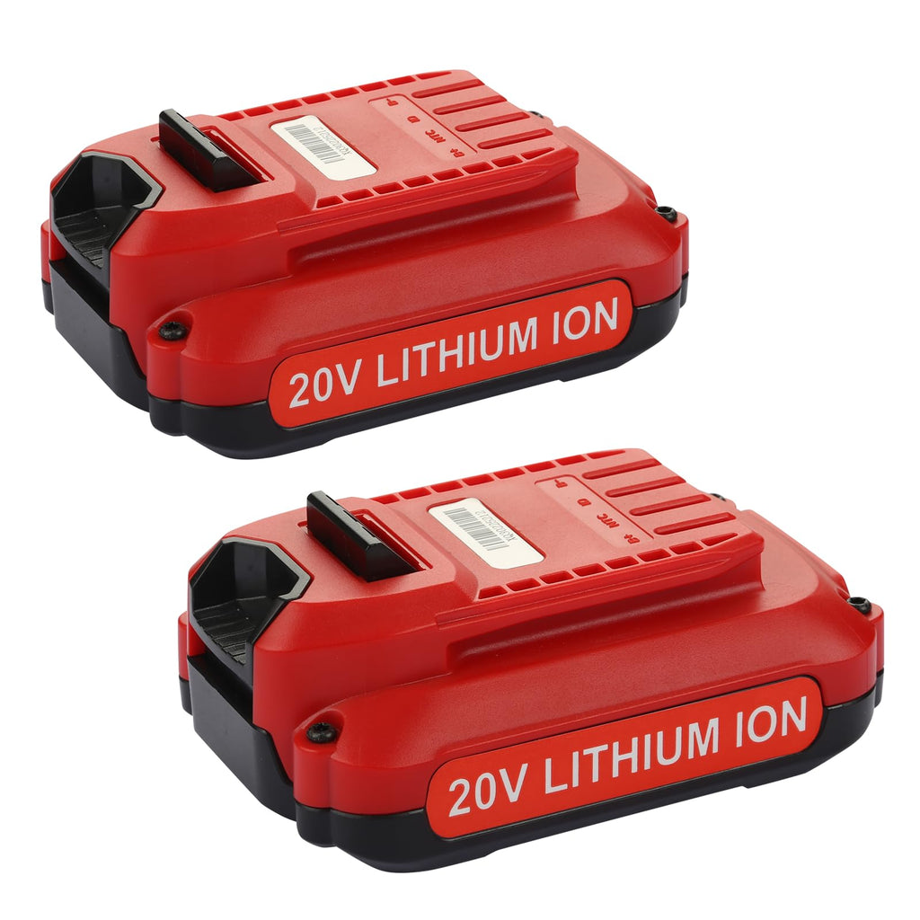 2 Pack 3.5Ah Battery Compatible with Craftsman 20V Battery CMCB201
