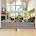 200" Extra-Wide Retractable Indoor Mesh Pet & Child Safety Gate with One-Hand Safety Lock for Wide Openings, Patios & Stairways