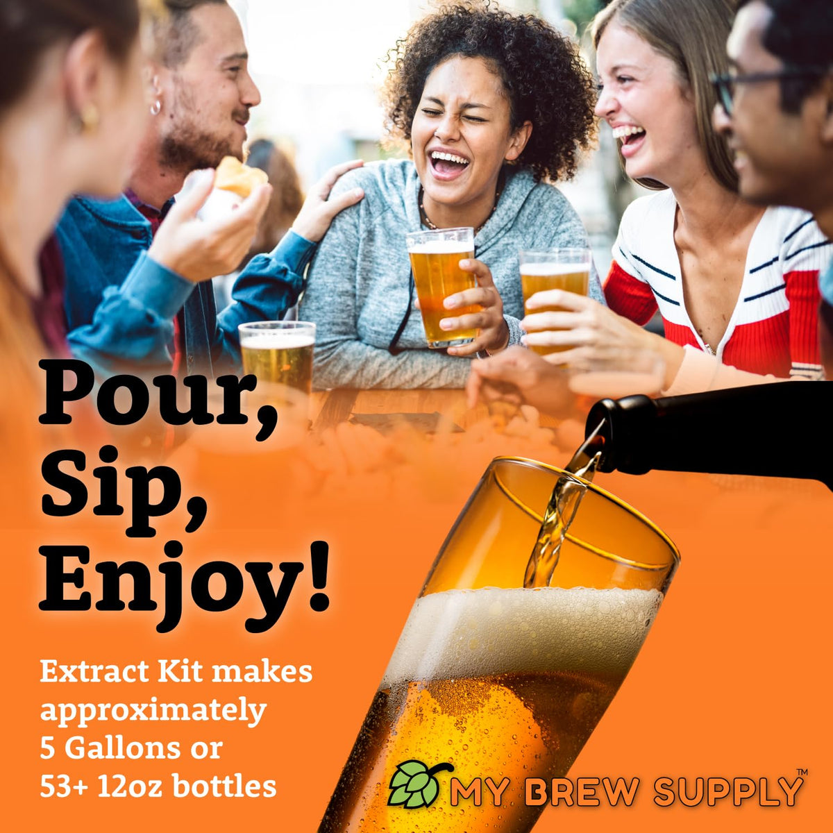 Bavarian Hefeweizen Beer Extract Kit | Bavarian Wheat Dry Malt Extract | German Hallertau Mittelfruh Pellet Hops |