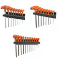 Fuwkeo Magnetic T-Handle Hex Key Organizer for ICON, Fits SAE, Metric & Torx Sets, Holder Only, Heavy Duty Magnetic Tool Storage Rack for Garage Workshop, Tools Not Included