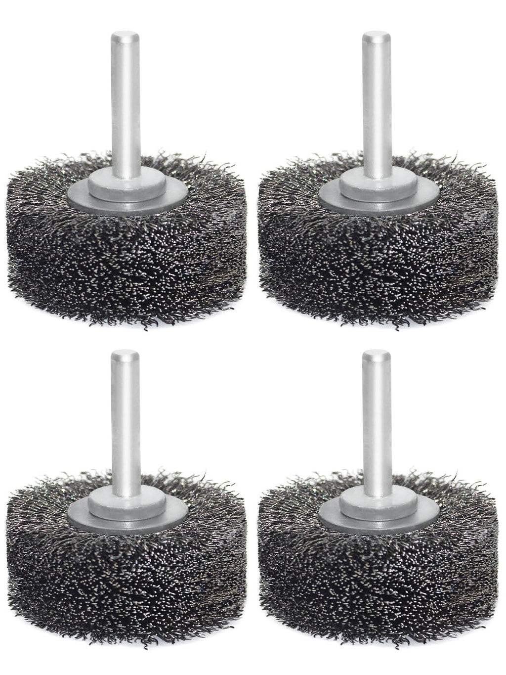 OSFTBVT Wire Wheel Brush 2x7/8in for Drill，Carbon Steel Wire Brushes-4pcs