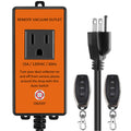 Automatic Remote Vacuum Outlet with 2 Remote Controls
