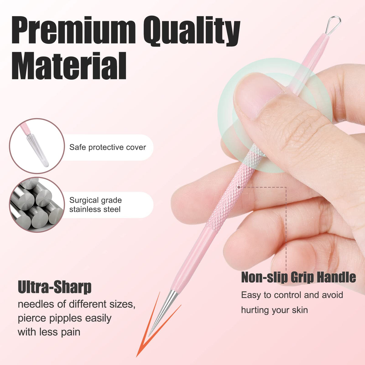 Blackhead Remover Tools, 15 Pcs Pimple Popper Tool Kit