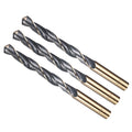 METALLIXITY Drill Bit (11mm) 4341 High-Speed Steel Black & Gold 3pcs