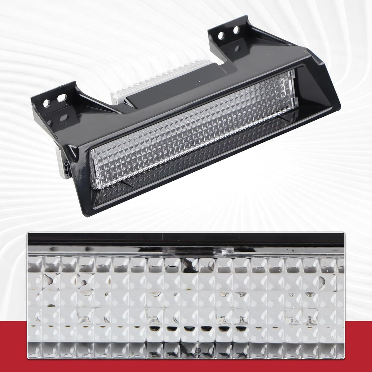LED Third Brake Light Compatible for 2006-2010 Hummer H3 3rd Brake Light Center High Mount Stop Lamp 19330403 16HZ59C