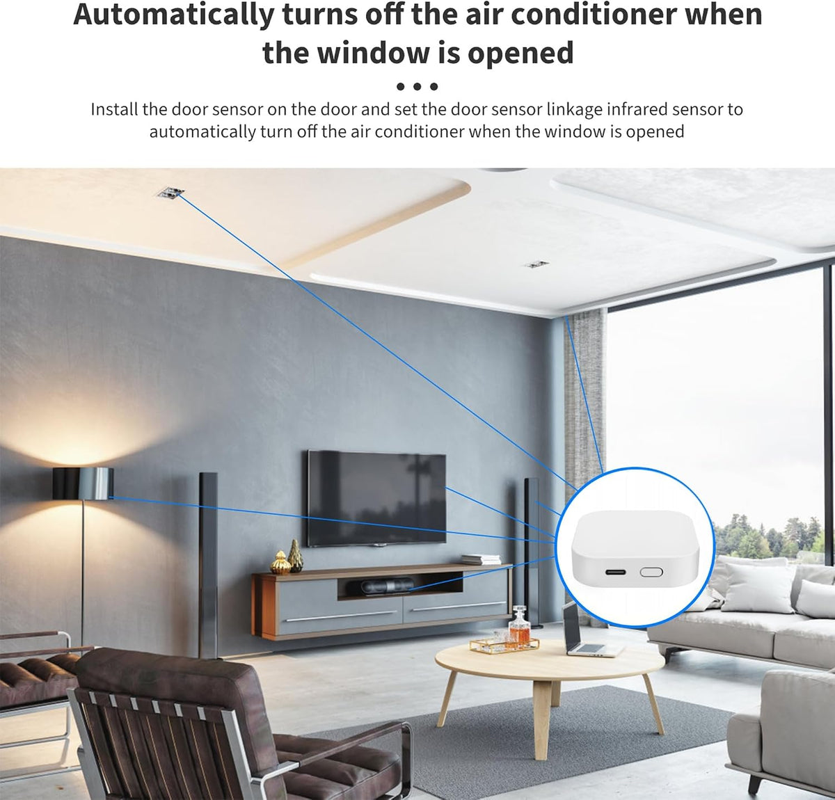 Tuya Smart Multi-Mode Gateway, Zigbee 3.0, BLE, Bluetooth Mesh, Smart Home Wireless Hub for Home Automation, 2.4GHz