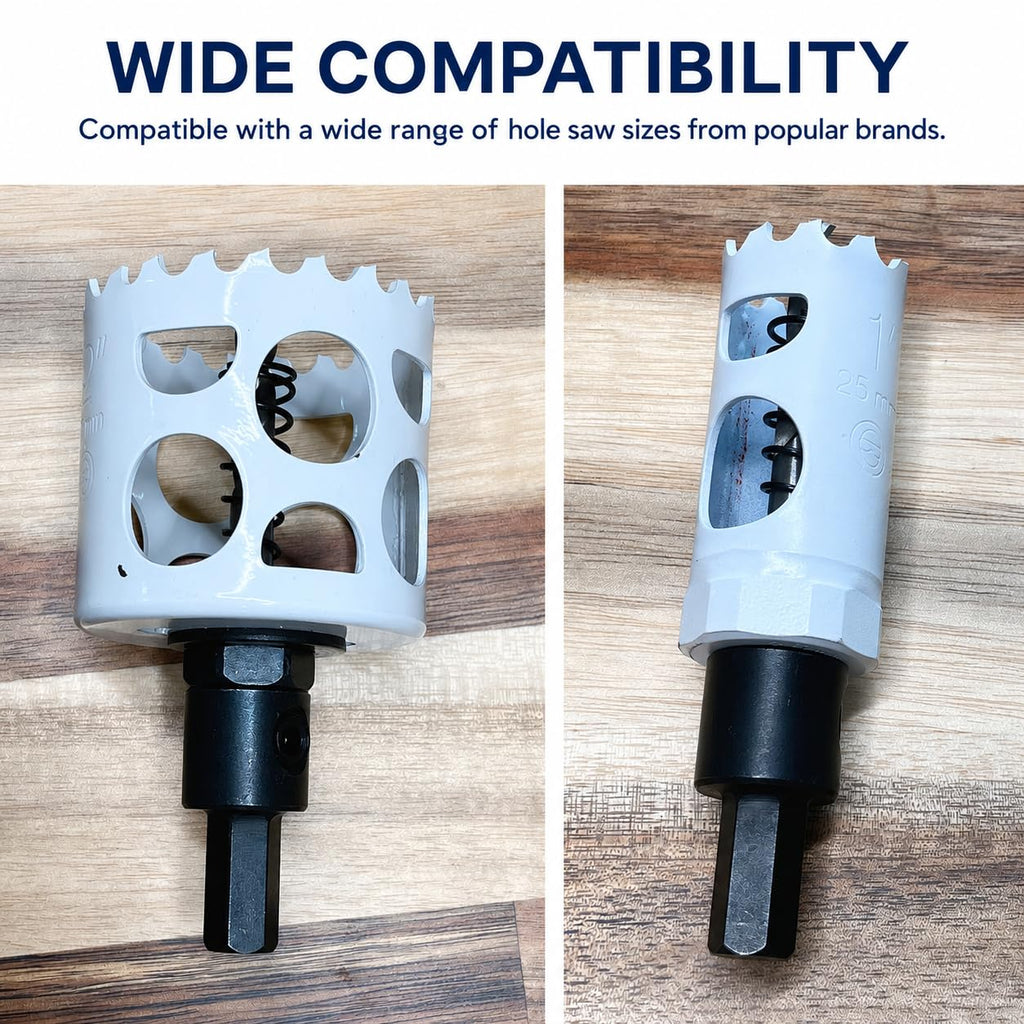 JIECHENG Hole Saw Arbor, 3/8 Inch Hex Shank Mandrel