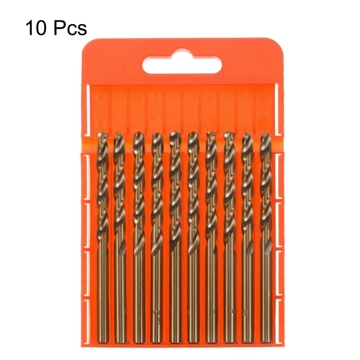 HARFINGTON 10pcs Cobalt Jobber Drill Bits 4.7mm / 0.185" M35 High Speed Steel HSS Twist Drilling Bit Tool for Stainless Steel Copper Wood Plastic and Other Hard Materials