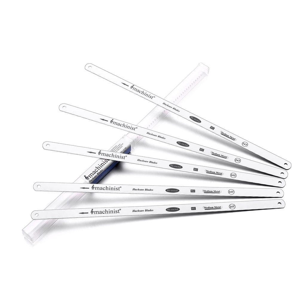 Imachinist S121224x5 12" in Long, 1/2" Wide, 24 TPI, Hacksaw Blades, 5 Pack