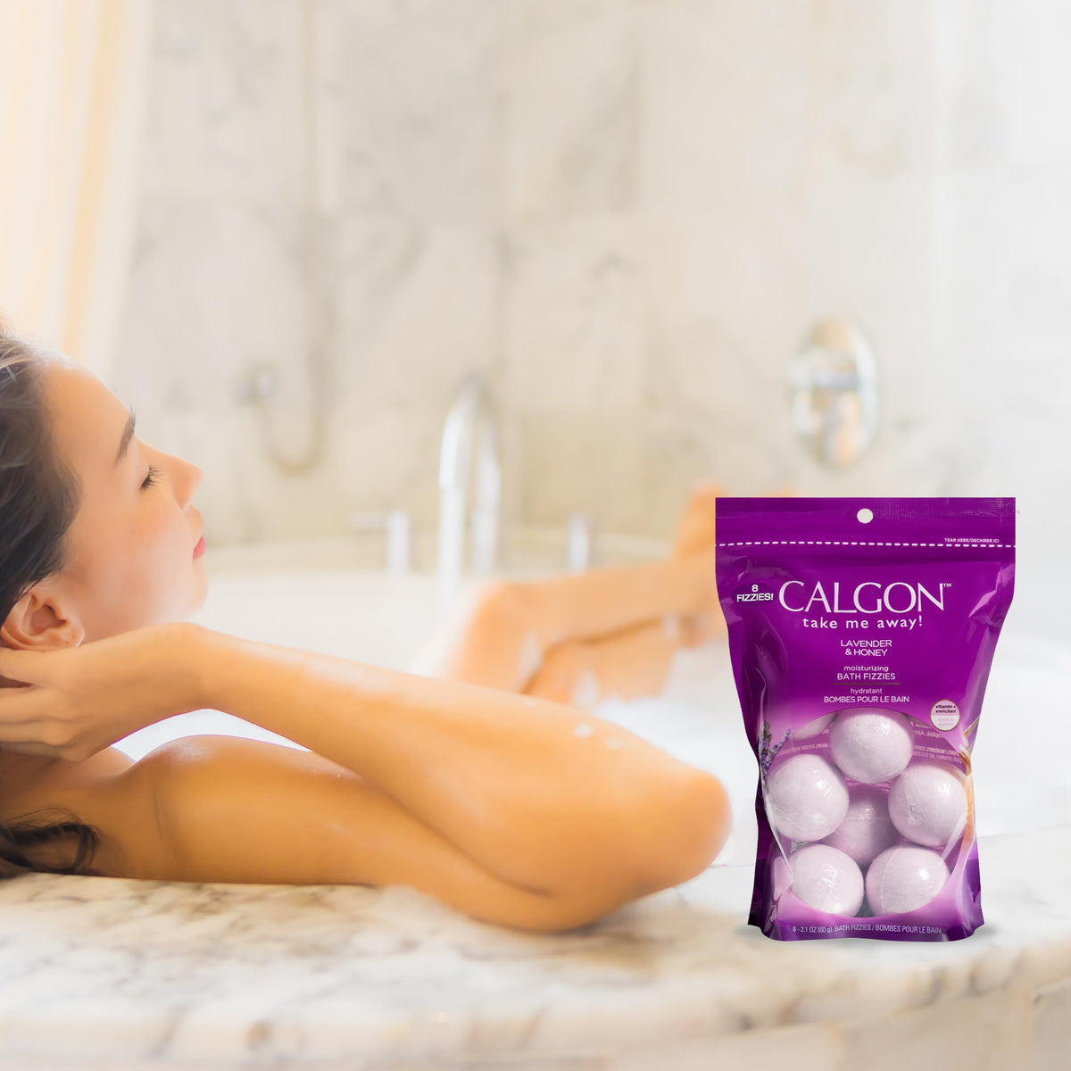 Bath Fizzies, Lavender & Honey, 8 pcs