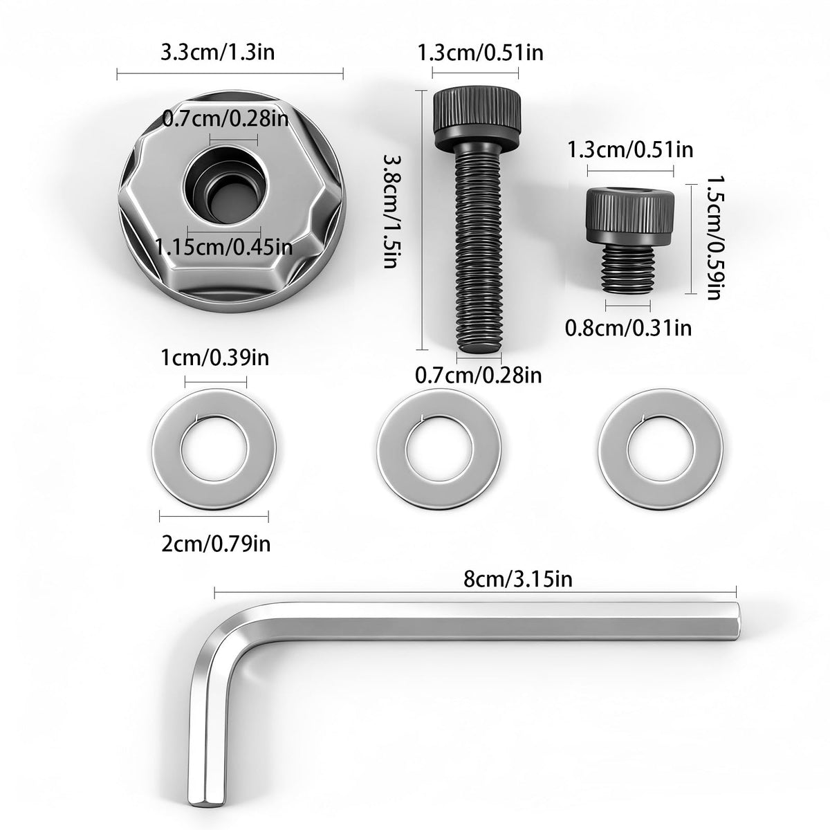 Carbon Steel Star Lock System Quick-Release Adapter Kit