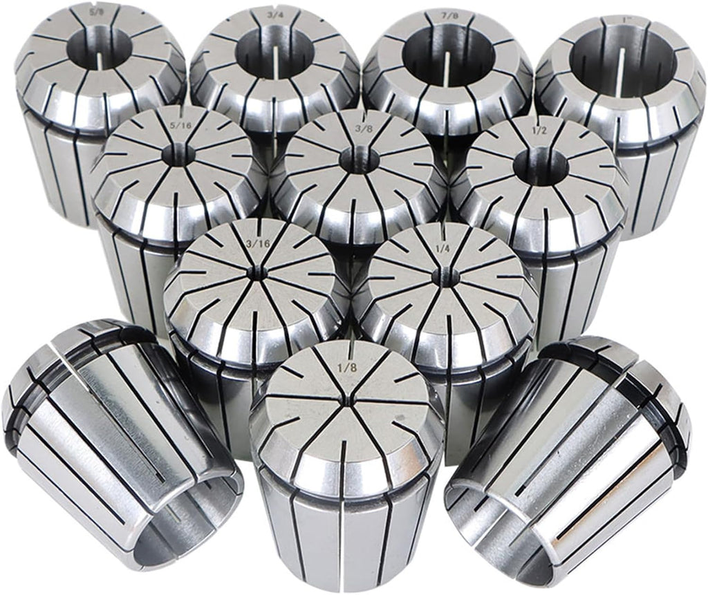 marddpair 12Pcs ER40 Spring Collet Set 1/8-1-1/8 Inch Carbon Steel