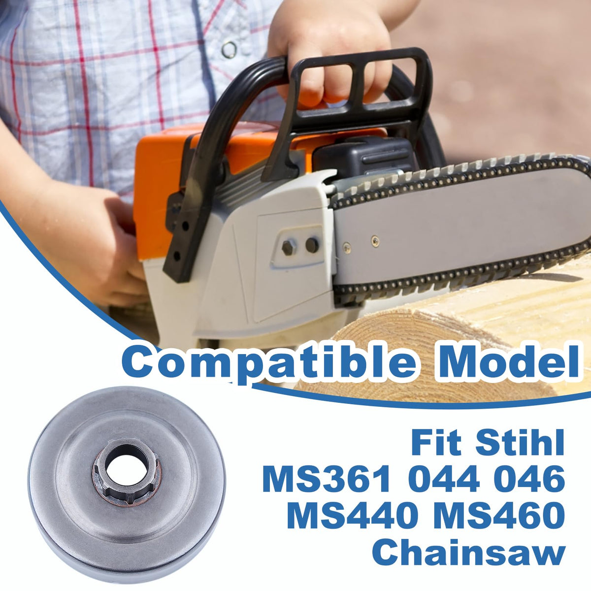 AUMEL Clutch Drum Worm Gear Bearing Kit For Stihl MS361 044 046 MS440 MS460 Chainsaws
