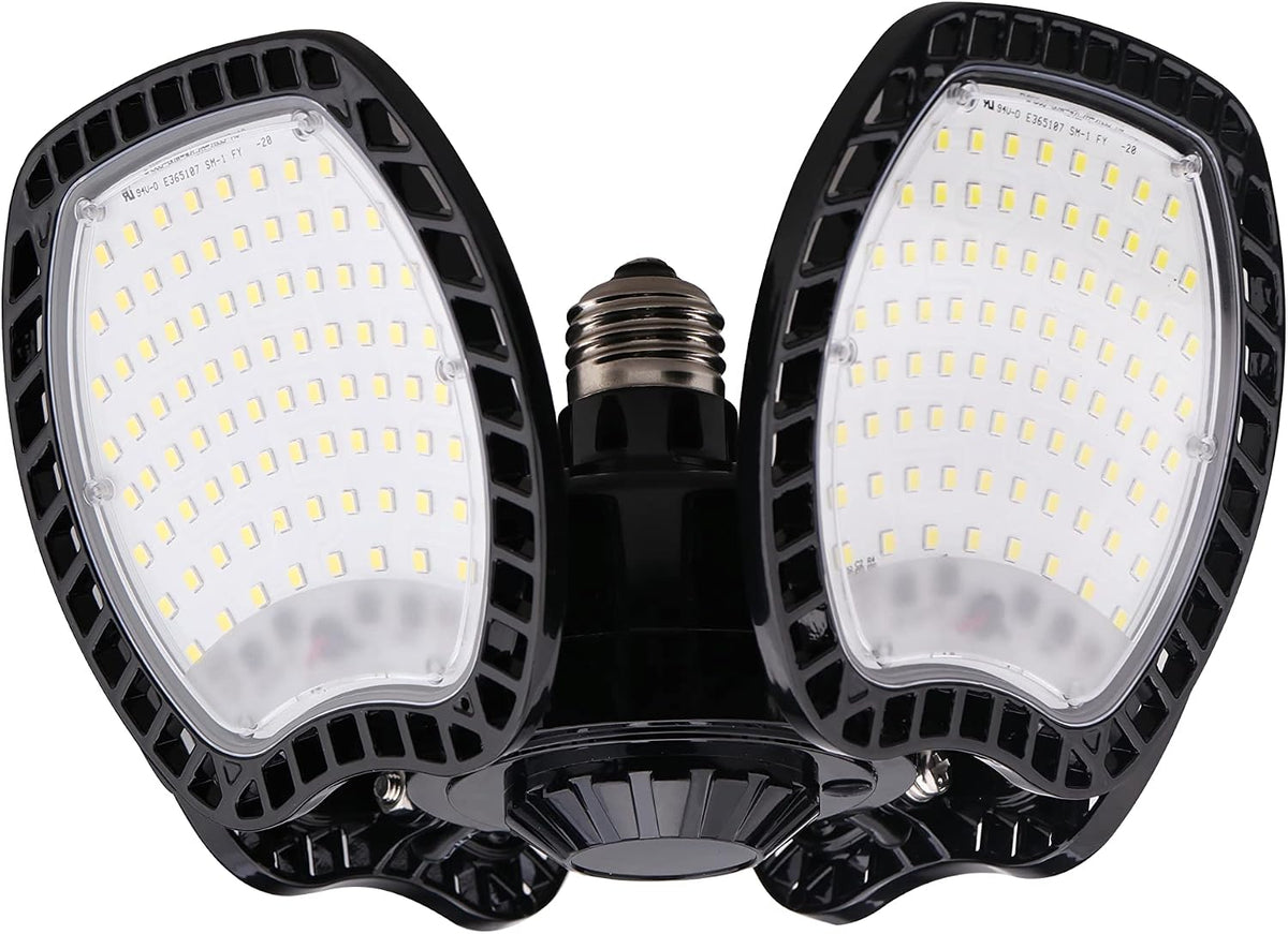 Sylvania LED Garage Retrofit Light, 60W Ceiling Light Fixture for Garages/Workshops/Basements/Utility, 7200 Lumens, 6500K, IP44 Rated - 2 Pack (41360)