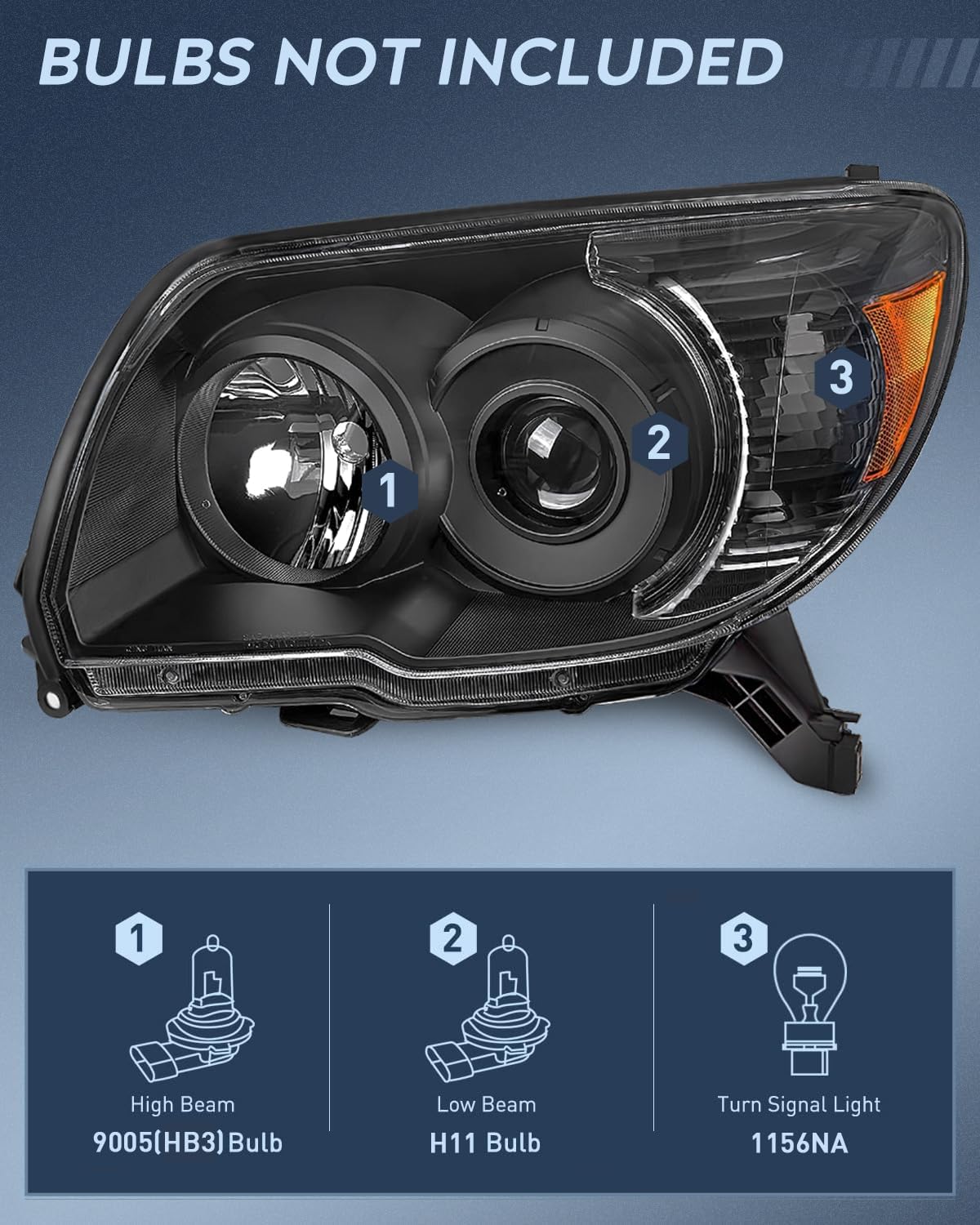 Nilight Headlights Assembly for Toyota 4Runner 2006 2007 2008 2009