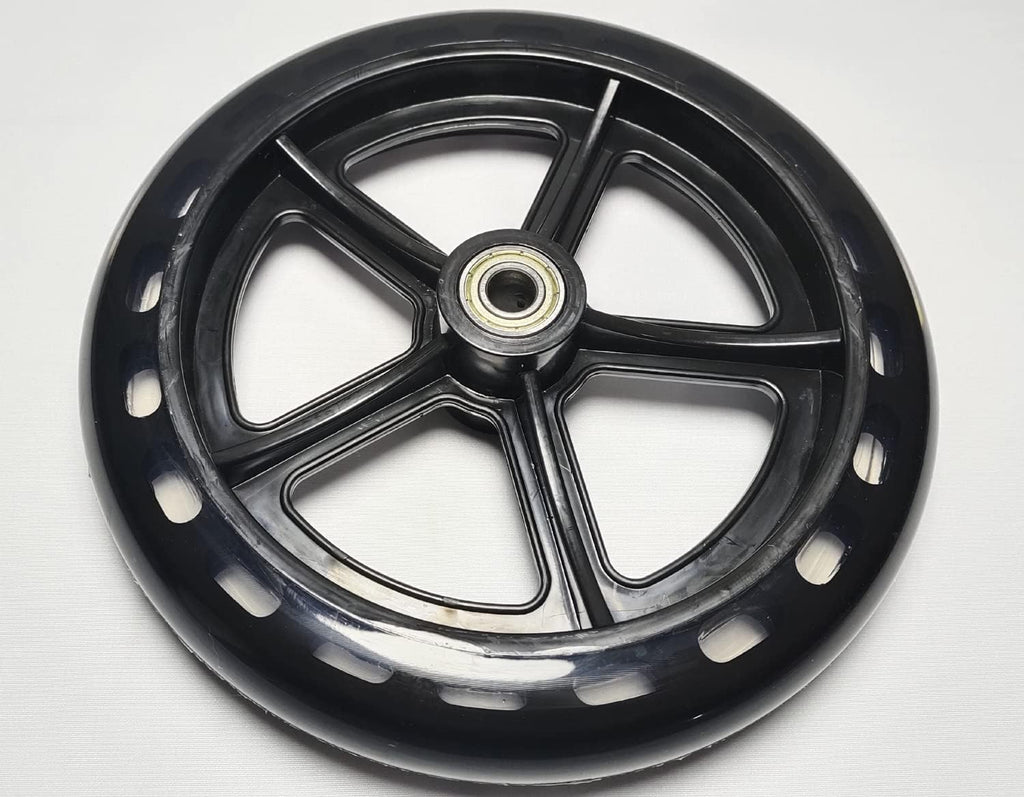 knee walker scooter replacement wheels,7.5 Inch Wheel with Non Marking Polyurethane,Front or Rear Wheel Assembly, Universal Parts.,fits 796,KneeRover most models and other brands knee walker(1Ea,)