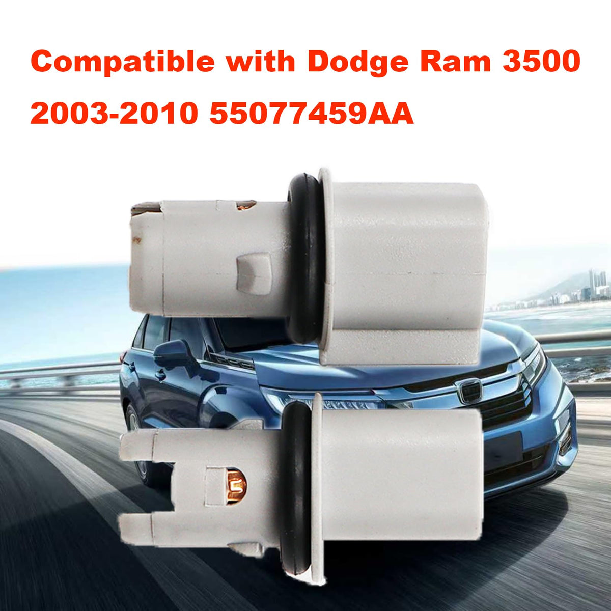 Domiloud 2pcs Side Marker lights socket Compatible with Dodge Ram 3500