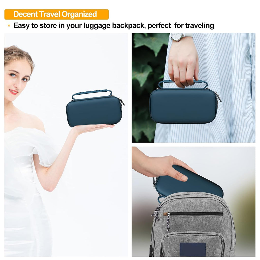 Elonbo Carrying Case for Portable Handheld Inhaler Nebulizer Machine, Blue+
