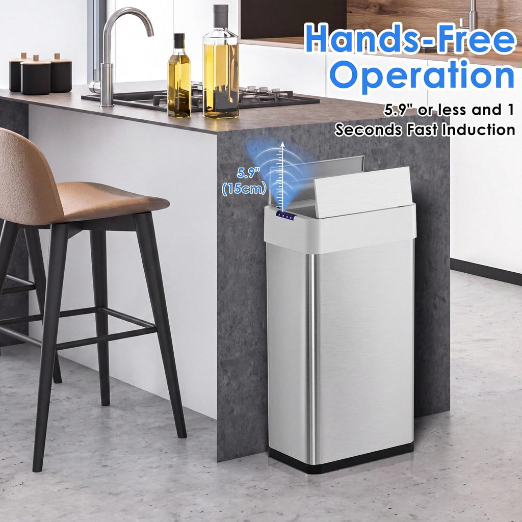 18.5 Gal Automatic Trash Can, 70L Motion Sensor Garbage Bin