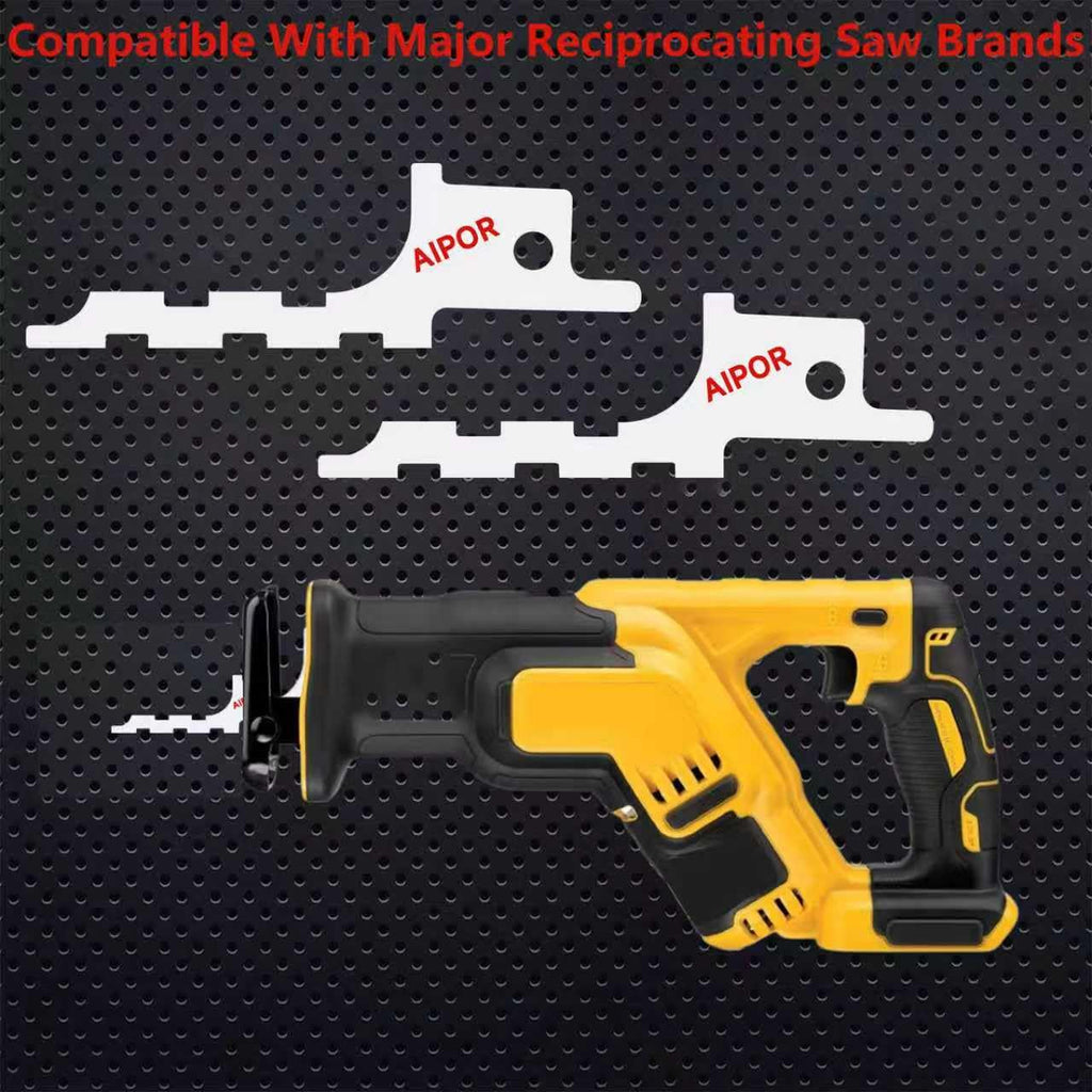 AIPOR 20 Pack Drywall Reciprocating Saw Blade,Drywall Access Cutting Blade,Blunt Point Drywall Reciprocating Saw Blade for Access Hole Cutting, 5 TPI, 6", Carbide