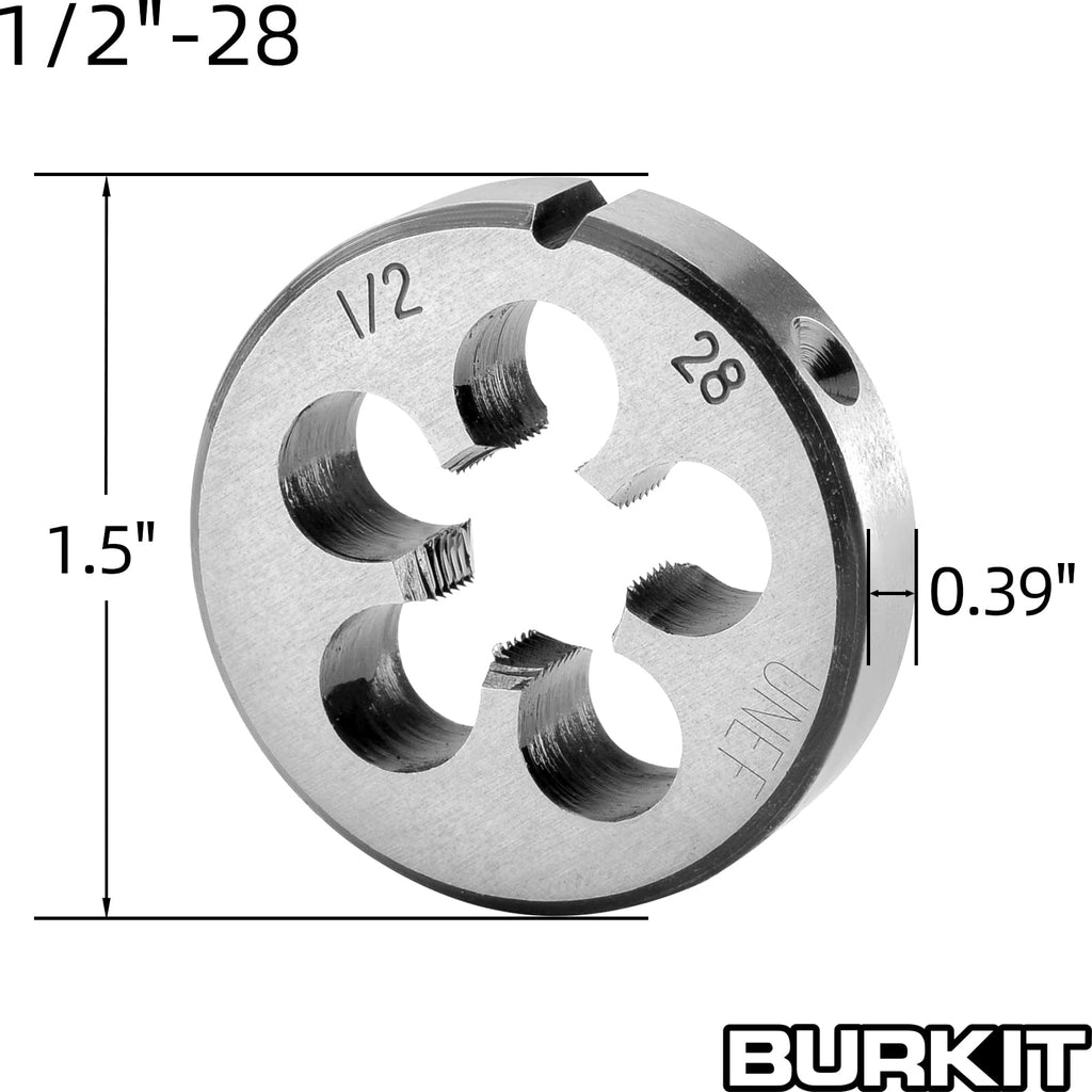 Burkit 1/2"-28 UNEF Tap and Die Set Right Hand