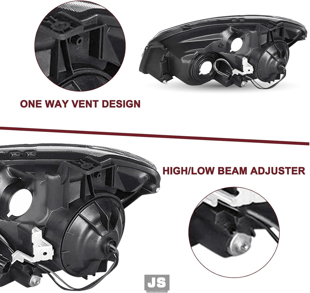 JSBOYAT Halogen Headlight Assembly Fit for 2005 2006 Nissan Altima
