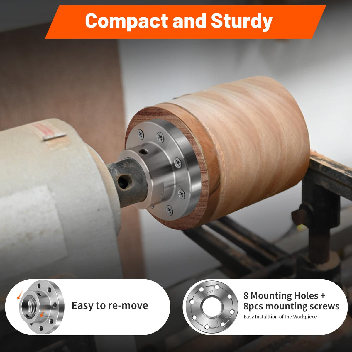3" Wood Lathe Steel Faceplate,Faceplate for Wood Lathe