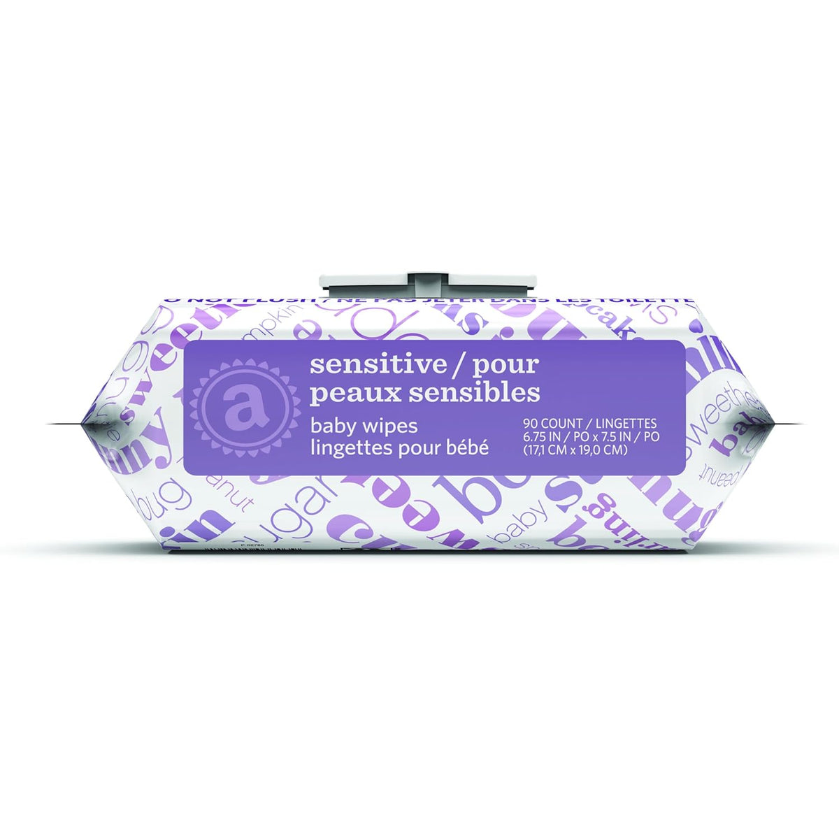 Baby Wipes, Sensitive, Unscented, Cleans Gently, 810 Count, Flip-Top Packs, Pack of 9