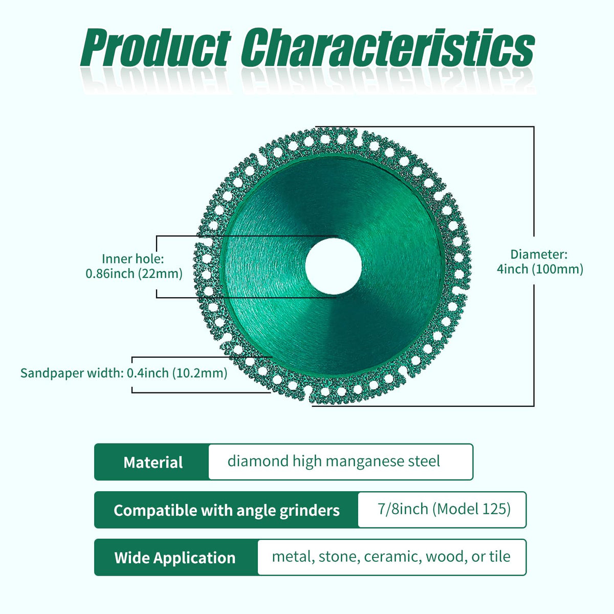Indestructible Disc 2.0, Cut Off Wheel for Angle Grinder