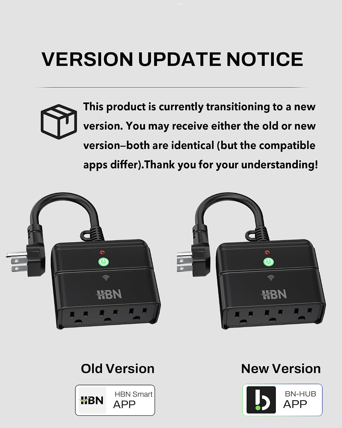 Outdoor Smart Plug, WiFi Smart Outlet Plug with 3 Independently Outlets | Heavy-Duty Outlets, Compatible with Alexa