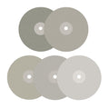 DZQ 5PCS 6 Inch Grit 80 150 320 800 2000 Diamond Flat Lap Wheel Disc
