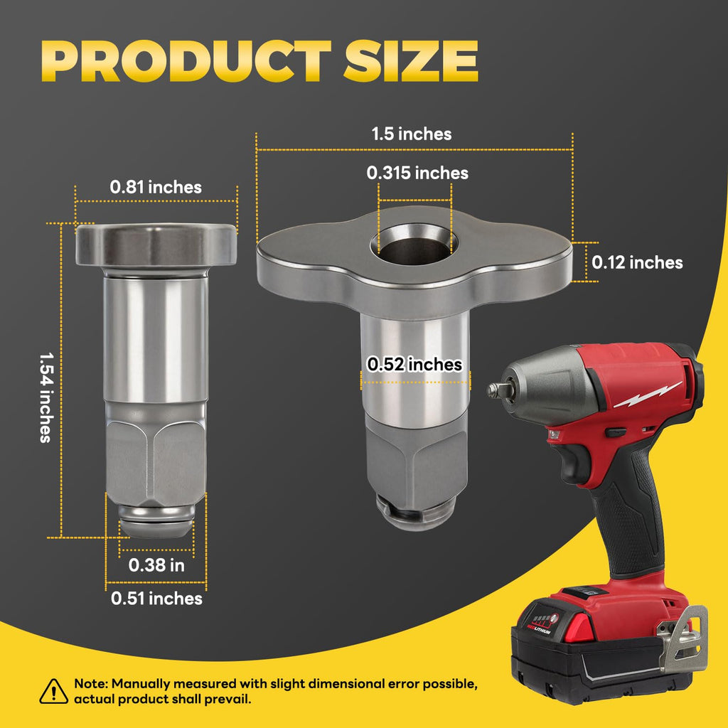 42-06-0013 Upgraded 3/8" Square Anvil Assembly (Friction Ring Type) Compatible with Milwaukee 2758-20 2754-20 2754-22 2754-22CT M18 Impact Wrench