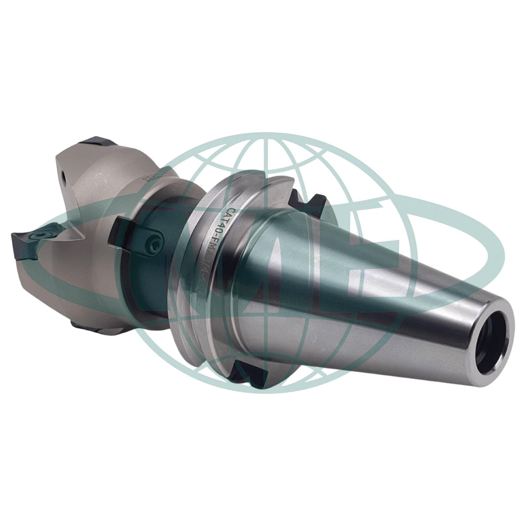 CME 2-1/2" 90° Indexable Face Mill w/ CAT40 Arbor, WNMG080616 Inserts Included, 4 Flutes