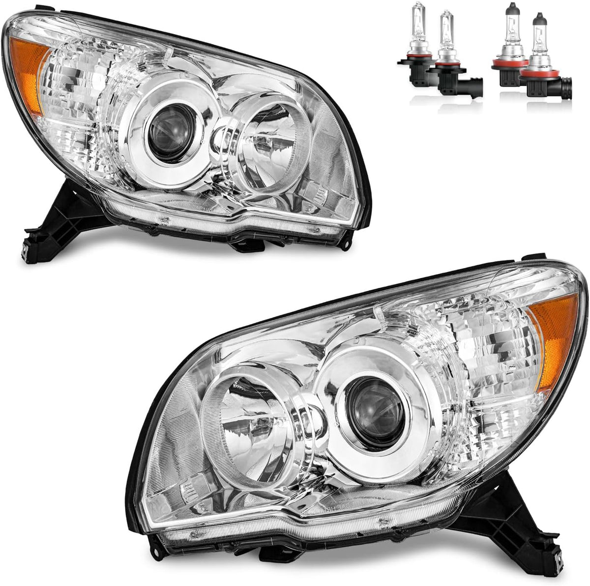 Headlights with High/Low Beam Bulbs for 2006-2009 4Runner Limited