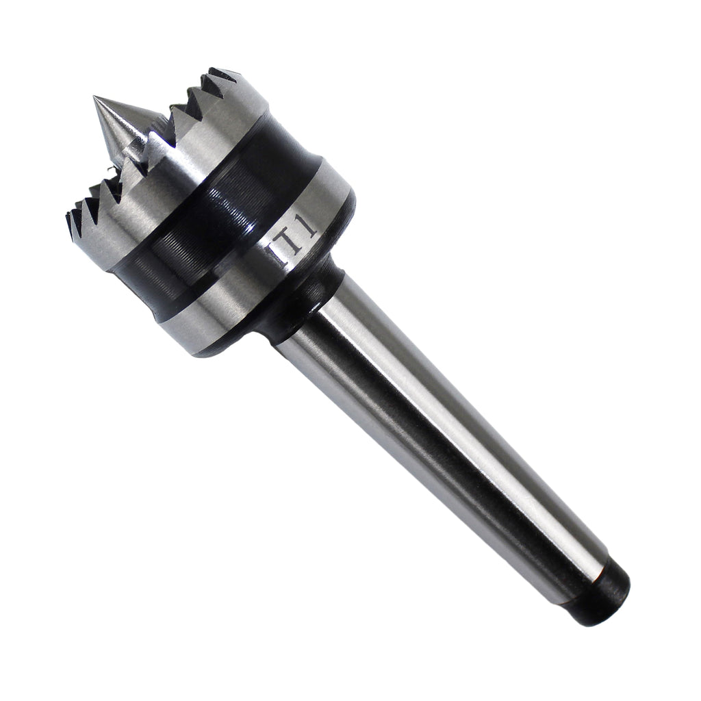 HFS(R) Lathe Live Center Woodworking Lathe Drive Center MT1 with 5/8-Inch Crown
