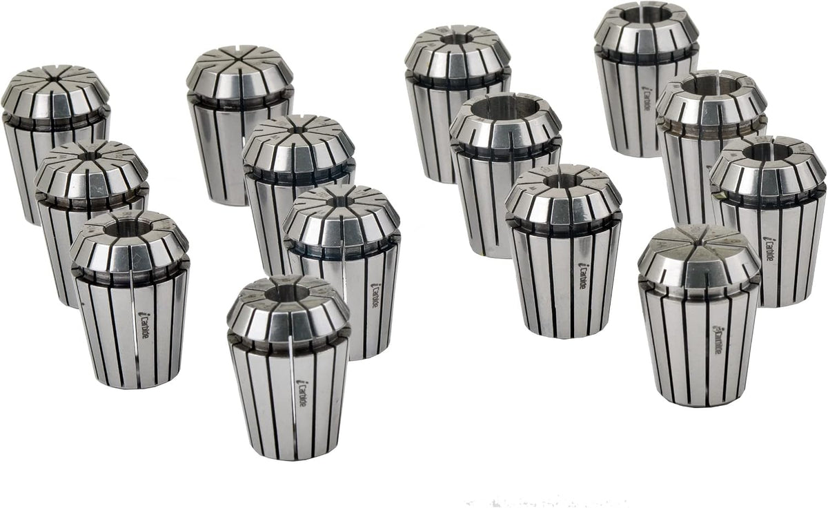 Ultra TIR 0.0002" Precision ER25 Collet Set INCH 14PCs for CNC Engraving Machine & milling Lathe Tool 1/8 to 5/8