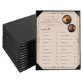 1 Page Leather Restaurant Menu Covers Holders 8.5" X 11", Wine List