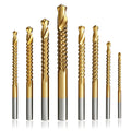 8 Pack HSS Twist Drill Bits, 3-10mm Serrated Side Cutting Drill Bit