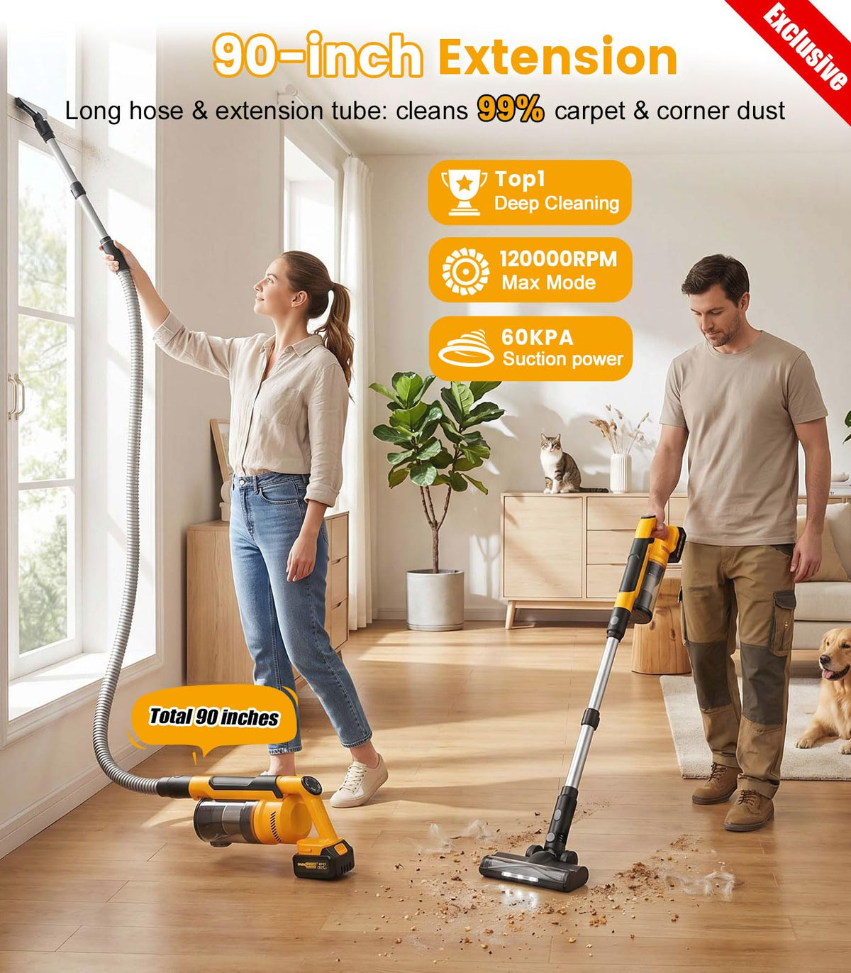 qimedo Replacement Floor Nozzle Vacuum Cleaner for v1/v2