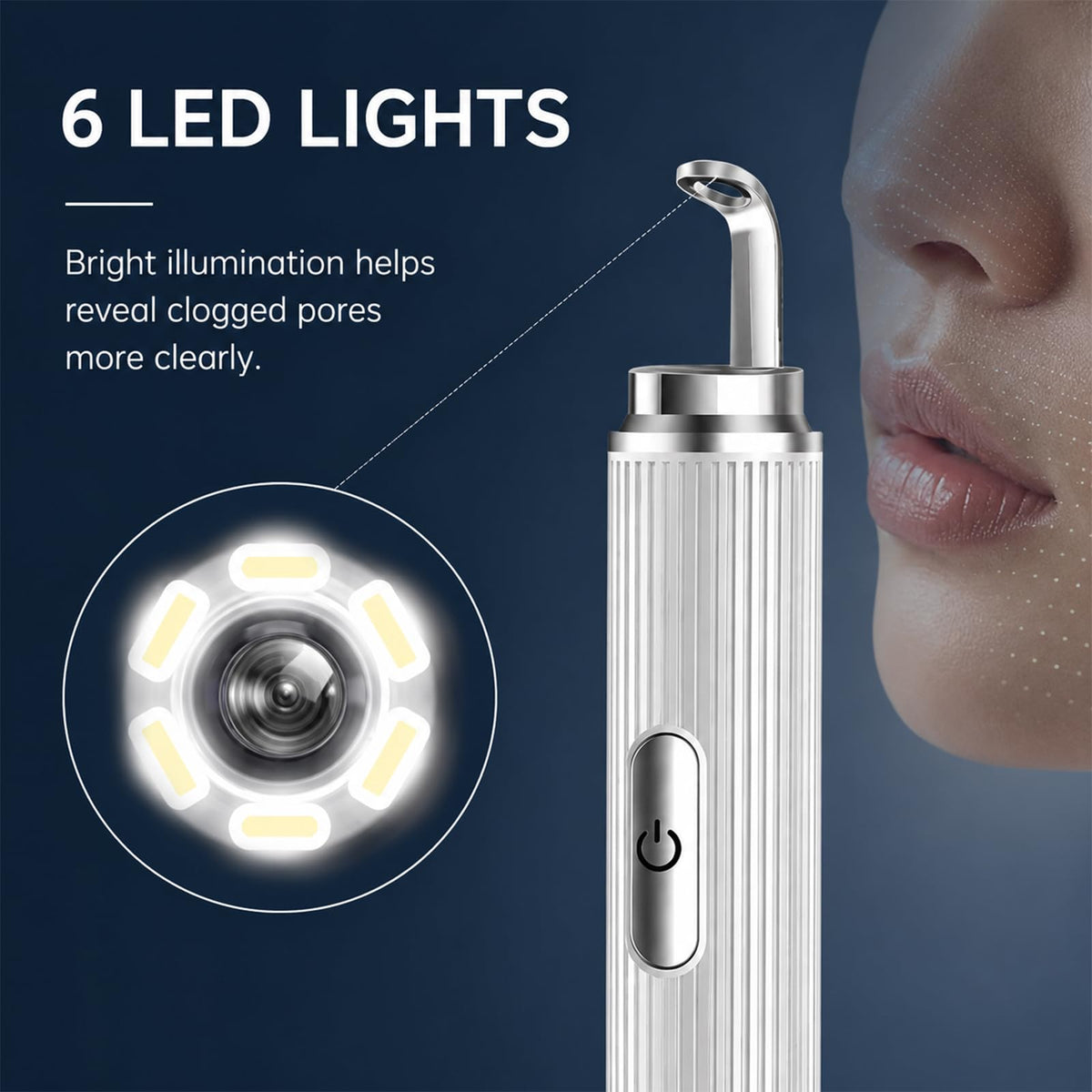 Visual Blackhead Remover with 50X 1080P Camera for iPhone/Android