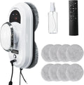Window Cleaning Robot, Automatic, 5600Pa, 3 Cleaning Modes, Remote Control, 2 Pre-Installed 8 Replacement Cloths
