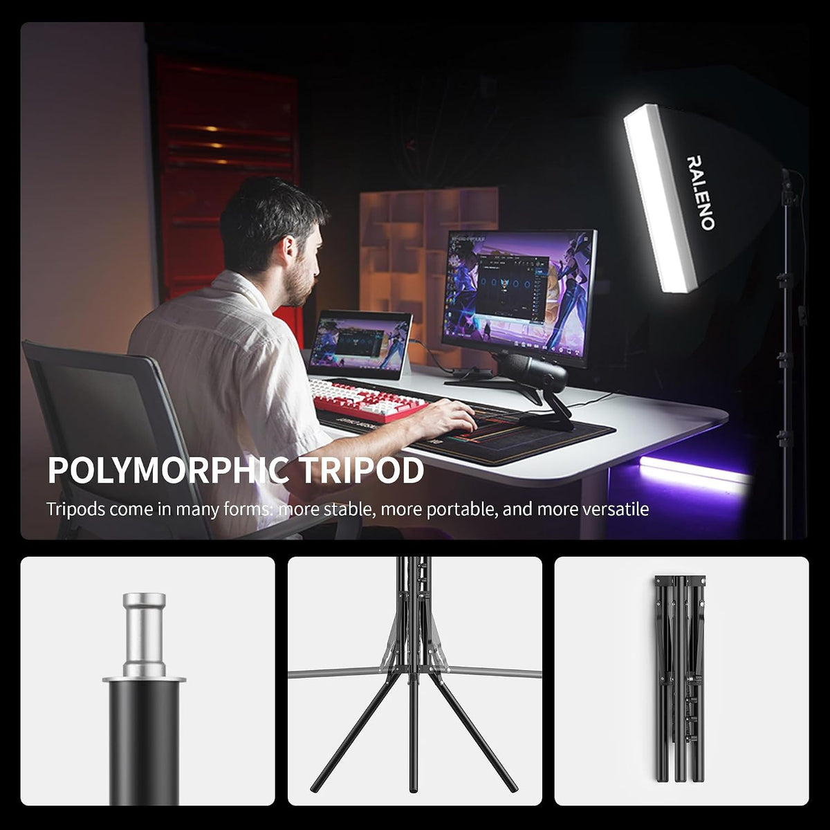 16"x16" Softbox Photography Lighting Kit for Video Recording Studio | Softbox Lighting with LED Bulb (50W | 5500K |