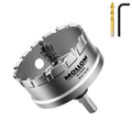 Mollom 2-15/16" (75mm) Heavy Duty Carbide Hole Saw with 2 Pilot Bits