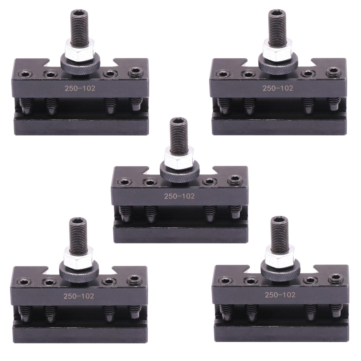 5Pcs 250-102 AXA #2 Quick Change Boring Turning and Facing Tool Post Holder