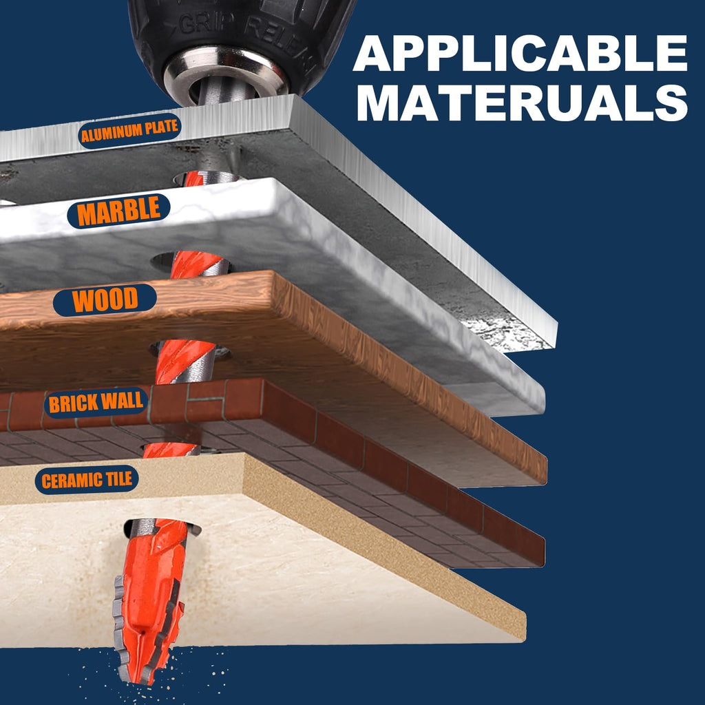Concrete Drill Bit Set 3/16" (10PCS)